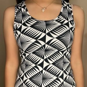 Black & White Long Dress